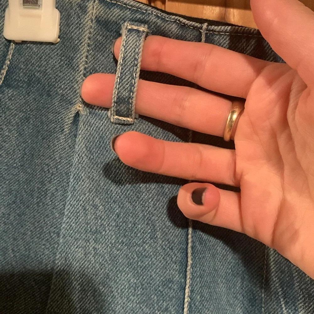 Sea New York Blue Jean Shorts with Cream Trim - Picture 6 of 9